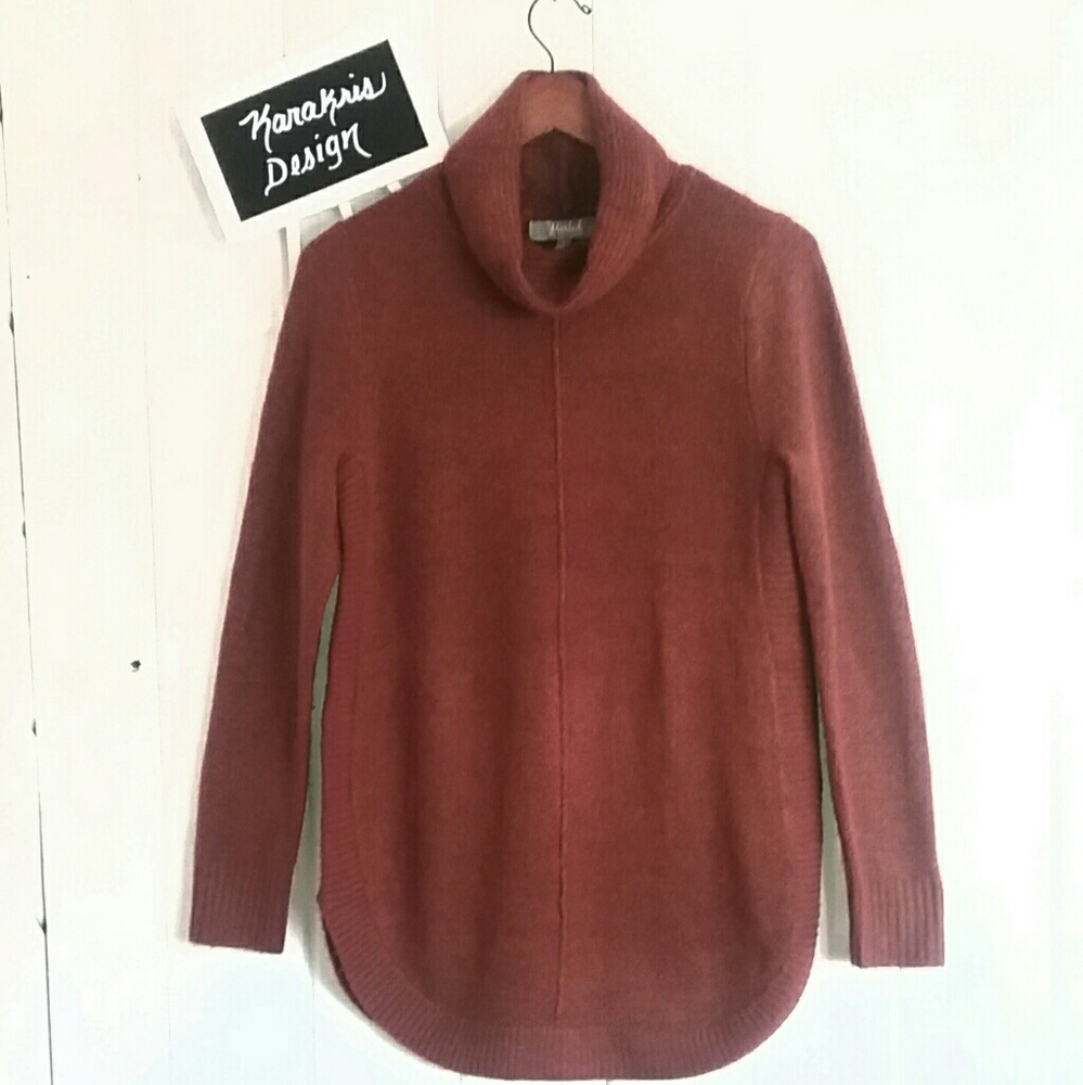 Burnt Orange Marled Reunited Sweater - Size Small